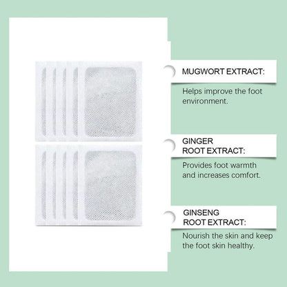 100% Herbal & Gentle Ingredient Detox Foot Pads Pack of 10