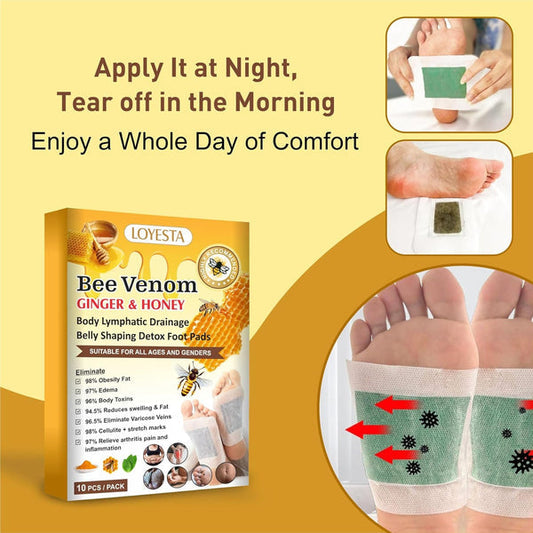 Bee-Venom & Ginger Night Detox Pads Buy 10 Get 10 Free
