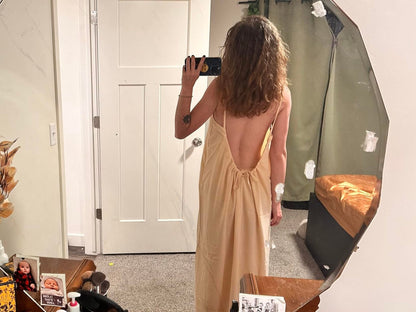 HONEYMOON BACKLESS CAMI DRESS