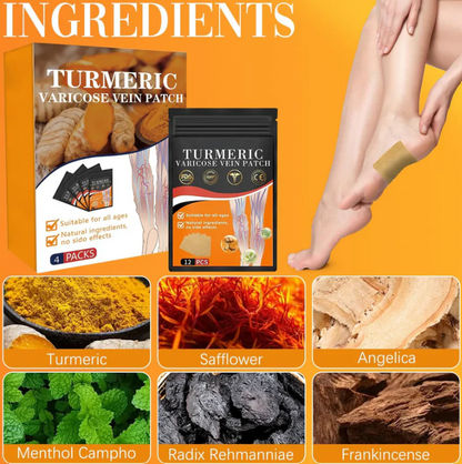 Spider & Varicose Vein Patches | Natural Herbal Therapy for Swelling, Fatigue & Vein Health