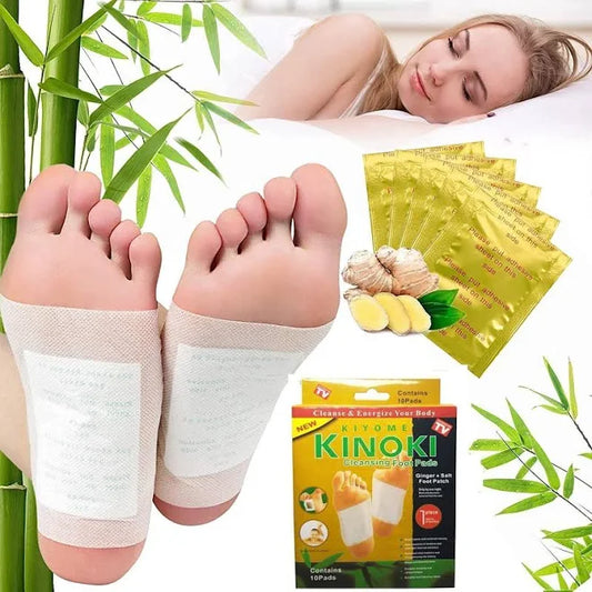 100% Herbal & Gentle Ingredient Detox Foot Pads Pack of 10