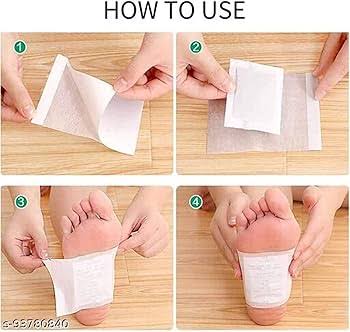 100% Herbal & Gentle Ingredient Detox Foot Pads Pack of 10